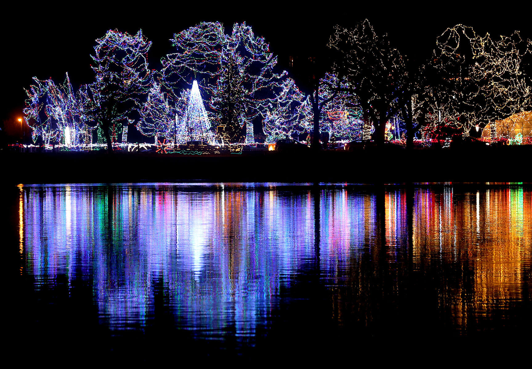 2019 Rotary Lights display in Riverside Park